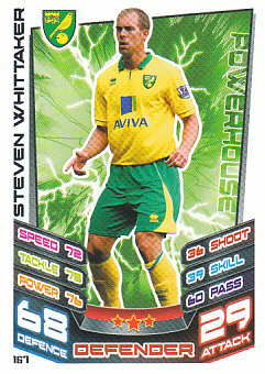 Steven Whittaker Norwich City 2012/13 Topps Match Attax #167
